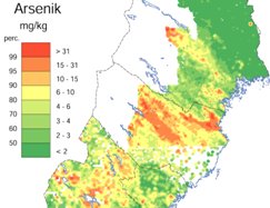 Markgeokemi, As i norra Serige