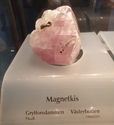 Vacker stuff med små korn av magnetkis